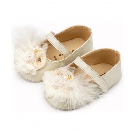  Babywalker Παπούτσι Βαπτιστικό Αγκαλιάς MI1663 Εκρού